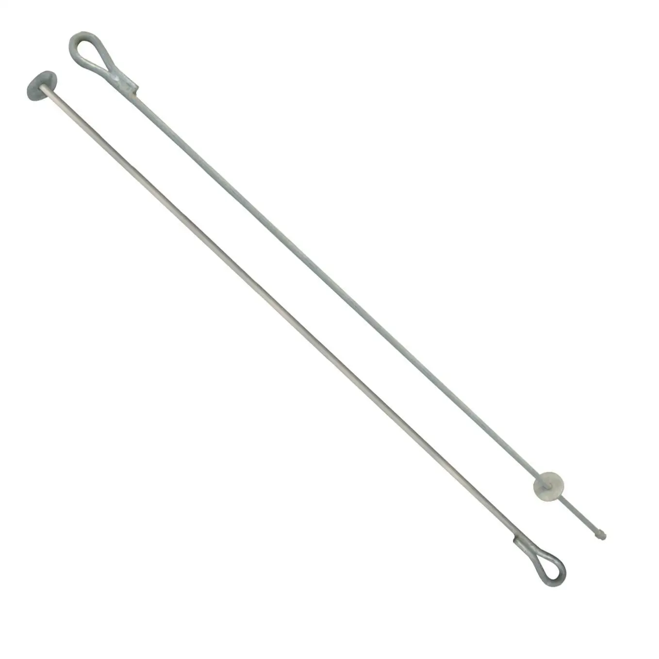 Galvanized Steel Stay Rod with Plate Ground Anchor