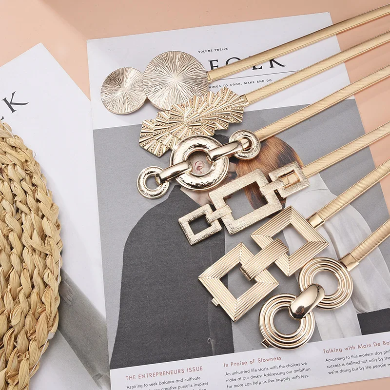 Luxury Metal belt, Metal elastic chain belt, Metal Women Belt For Dress