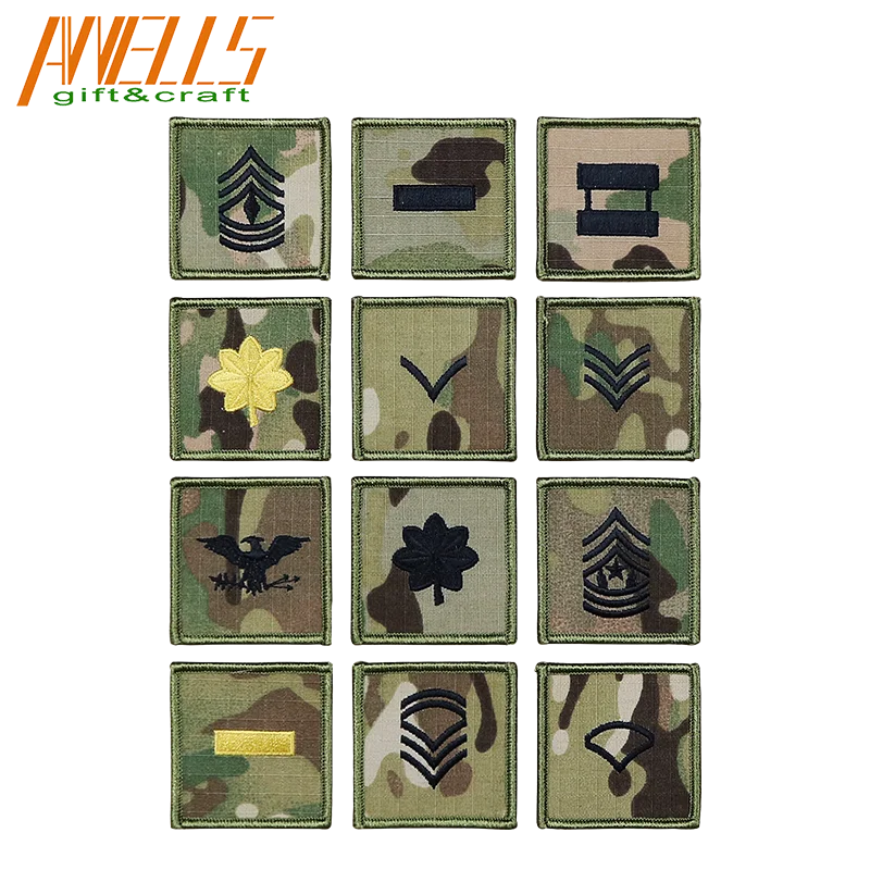 Custtom Brand Embroidered Hipster Baseball Biker Brewery EMS Air  Aviation Band Clothing Logo Patch Badge Applique Emblem