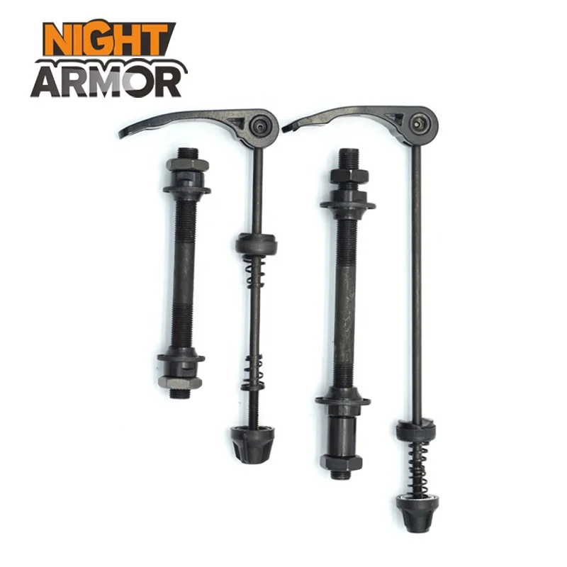 MTB Bicycle Quick Release Hub, Road Mountain Bike Front & Rear Axle Hollow Shaft Set with Standard Spacing