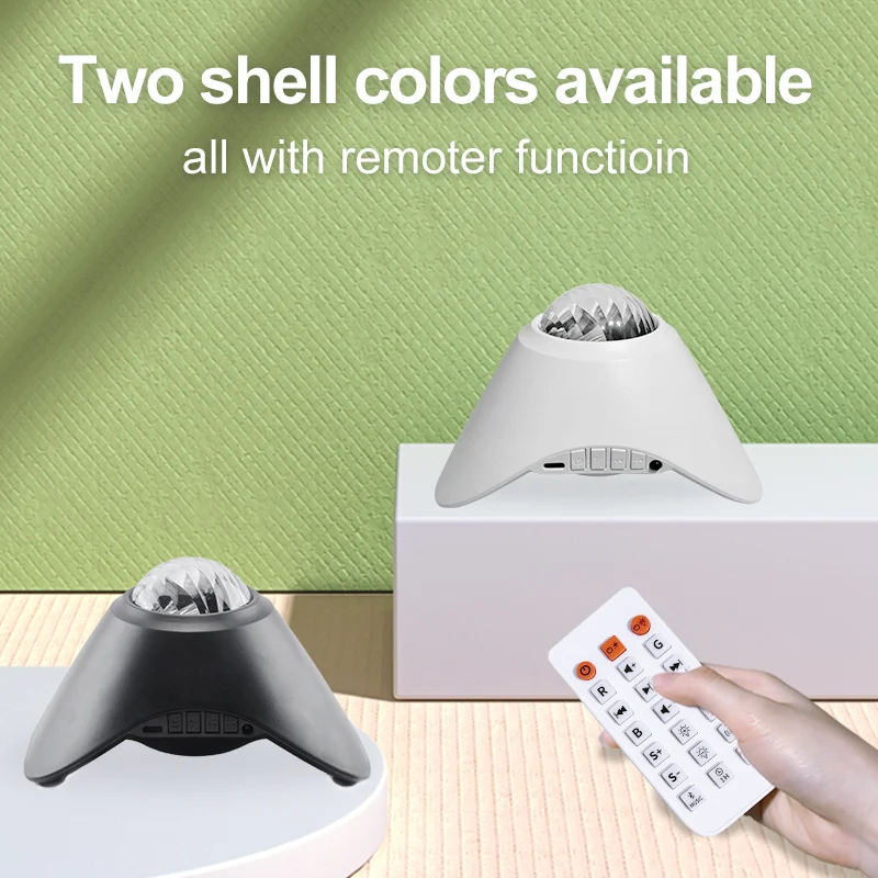 Aurora starry sky projector led night light white noise machine kids moon lamp galaxy night lights for home with remoter