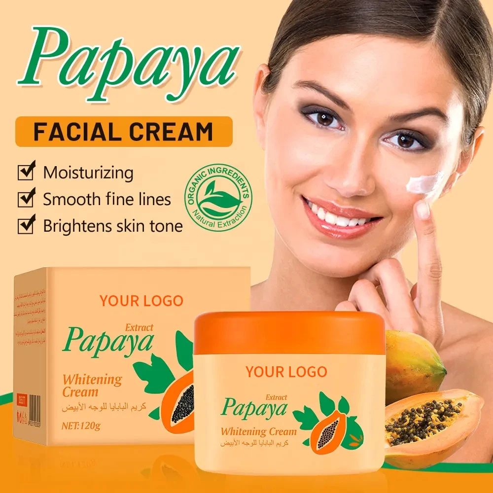 Custom Logo High Quality Kojic Anti Day and Night Facial Cream Anti-Aging Whitening Moisturizer Papaya Face Cream