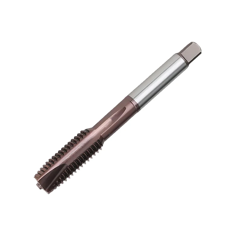 JIS-POT YC-200 Coating HSS Tap Machine Spiral Point Straight Fluted Screw Thread For Nonferrous Metals