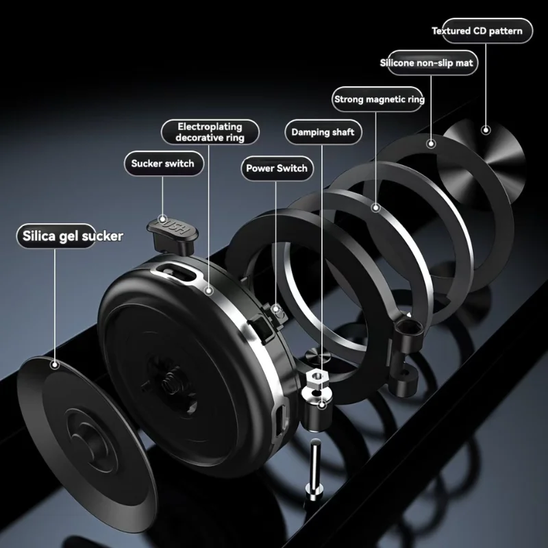 2024 New 360 Electric Vacuum Magnetic Mobile Phone Cellphone Holder In The Car