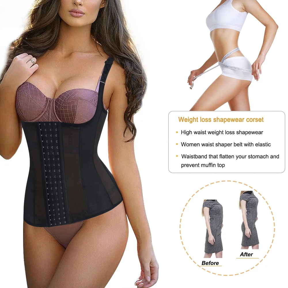 camiseta sin mangas mujer womens weight loss tummy control shaping tank top shapewear waist trainer vest