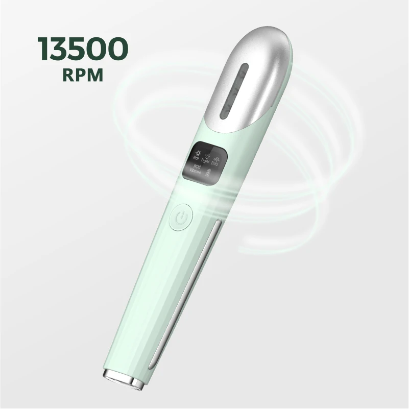 Pen Design Red Light Therapy Mini Small Microcurrent Vibration Intelligent Heating EMS Smart Electric Eye Massager