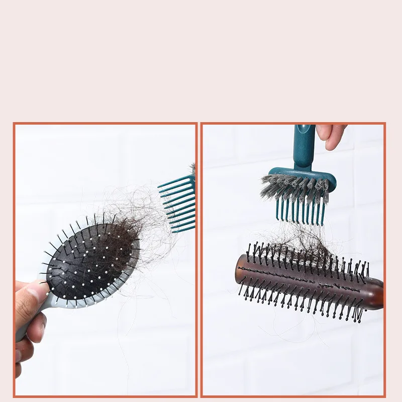Creative Comb Hair Brush Cleaner Cleaning Plastic Portable Hair Brush Cleaning Tool Remover Comb Hair Brush