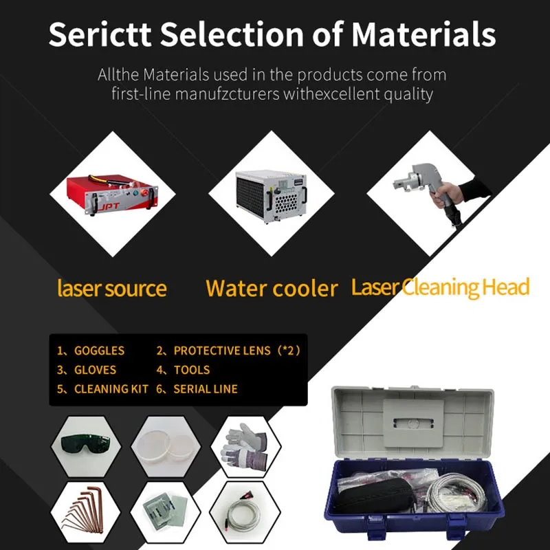 BY Rust dust oil removal gun head equipment JPT Raycus Max mopa pulse 200w laser cleanming machine in stock