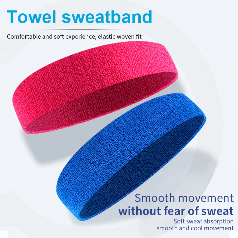 New Fashion High Quality Custom LOGO Cotton Elastic Headband Yoga Sport Head Band