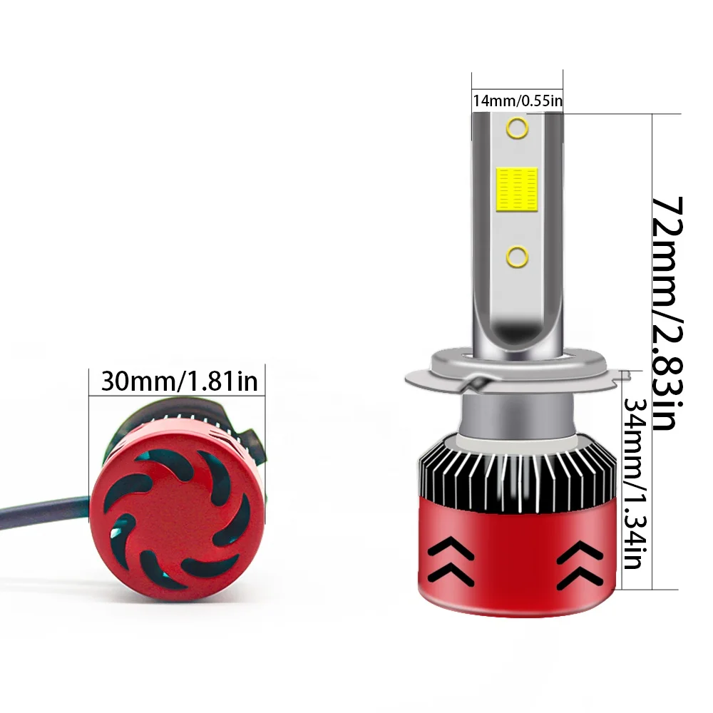  Светодиодные фары Raych S6 LED H1 H3 H7 H11 80 Вт 8000lm COB светодиодные противотуманные 9005 HB3 9006 HB4 автомобильное освещение