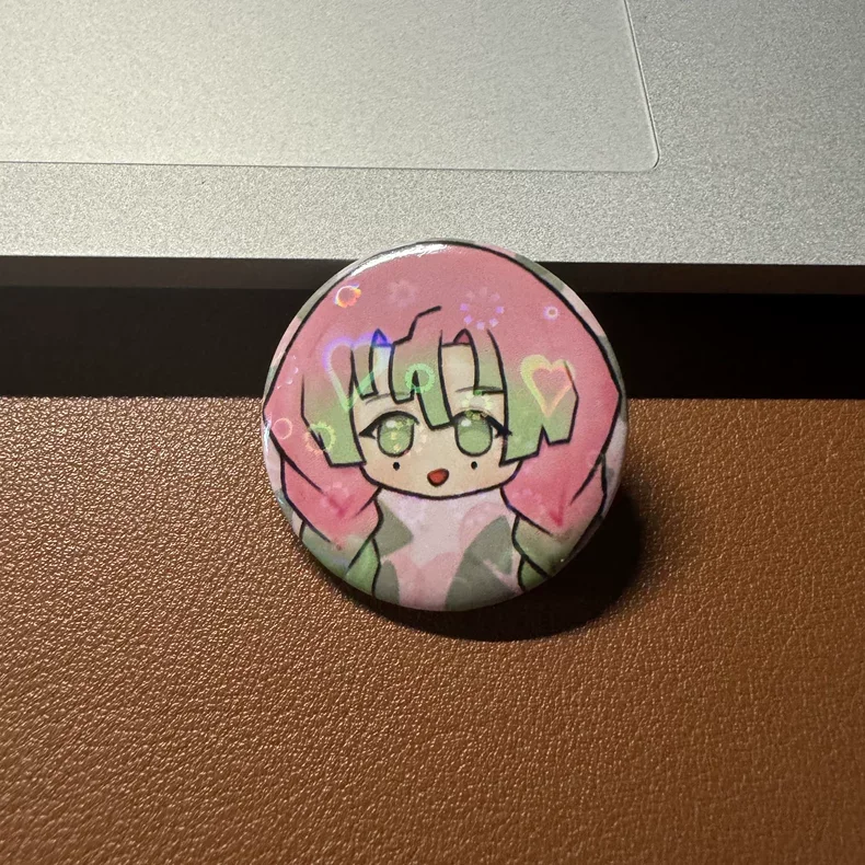 Customized Button Badge Pin Round Shape Badge With Safety Pin