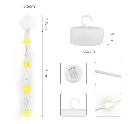 Высокое качество фейерверки огни Светодиодные строки света 8 режимов Фея Света с дистанционным управлением подвесной светильник рождественские украшения