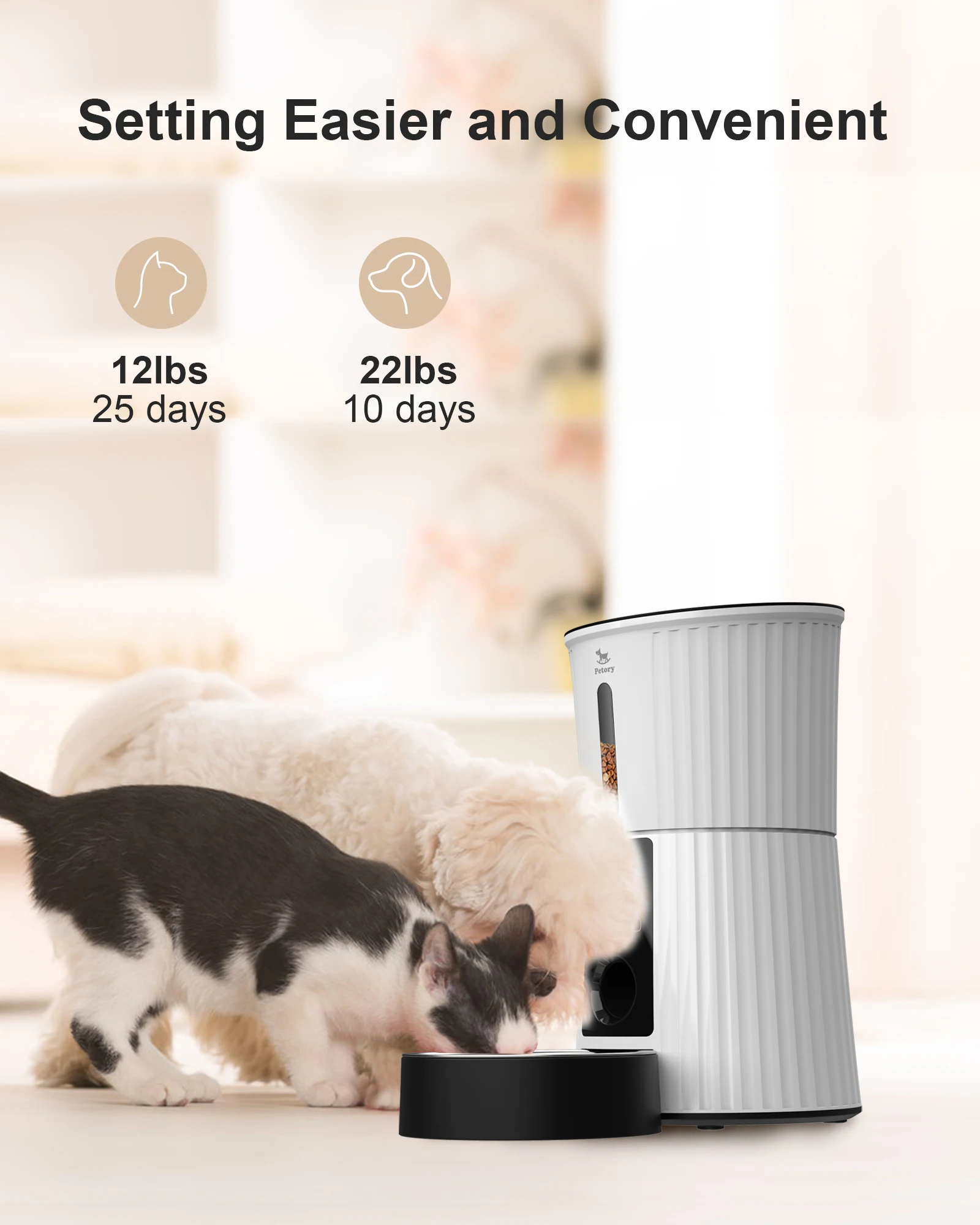 Tuya Timed Smart Food Dispenser Slow Pet Feeder Automatic Wifi 4L Stainless Steel Bowls Cat Dog Pet Automatic Feeder with APP