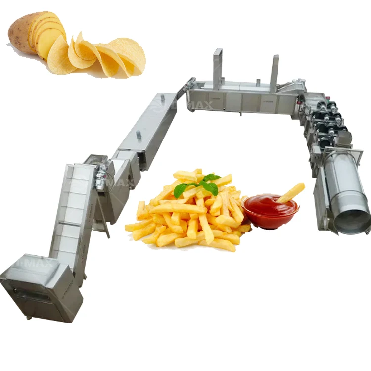 Progressive Fully Automatic Small Scale Frozen French Fries Production Line Machine
