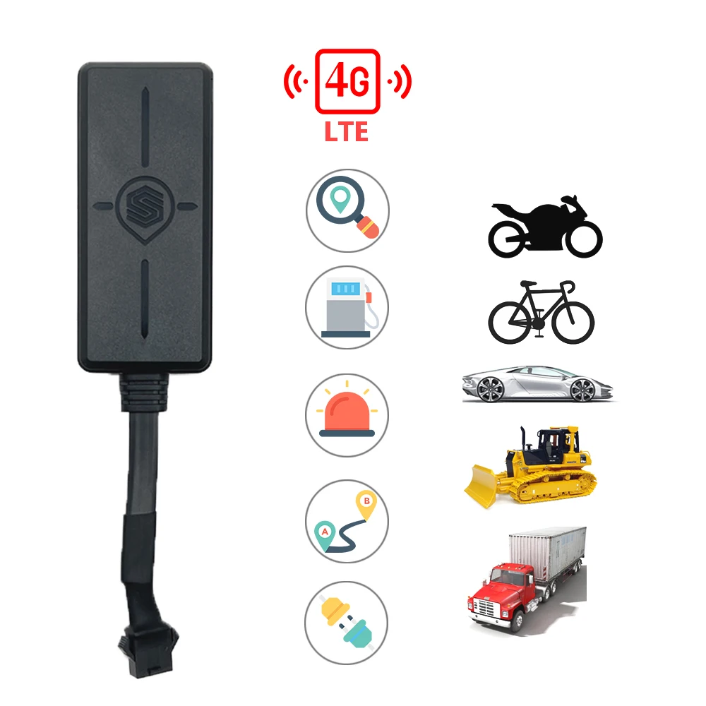 Multiple Functions 4G GPS Tracker Device Vehicle Real Time 4G Car Tracker