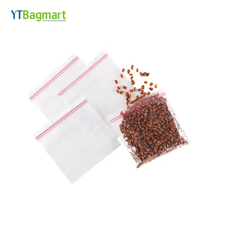Прозрачная упаковка для пищевых продуктов YTBagmart пакеты с двойной застежкой-молнией водонепроницаемые