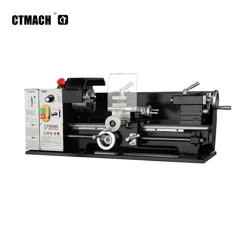 CT2140 manual lathe machine metal lathe turning machine Mini metal lathe for hobby