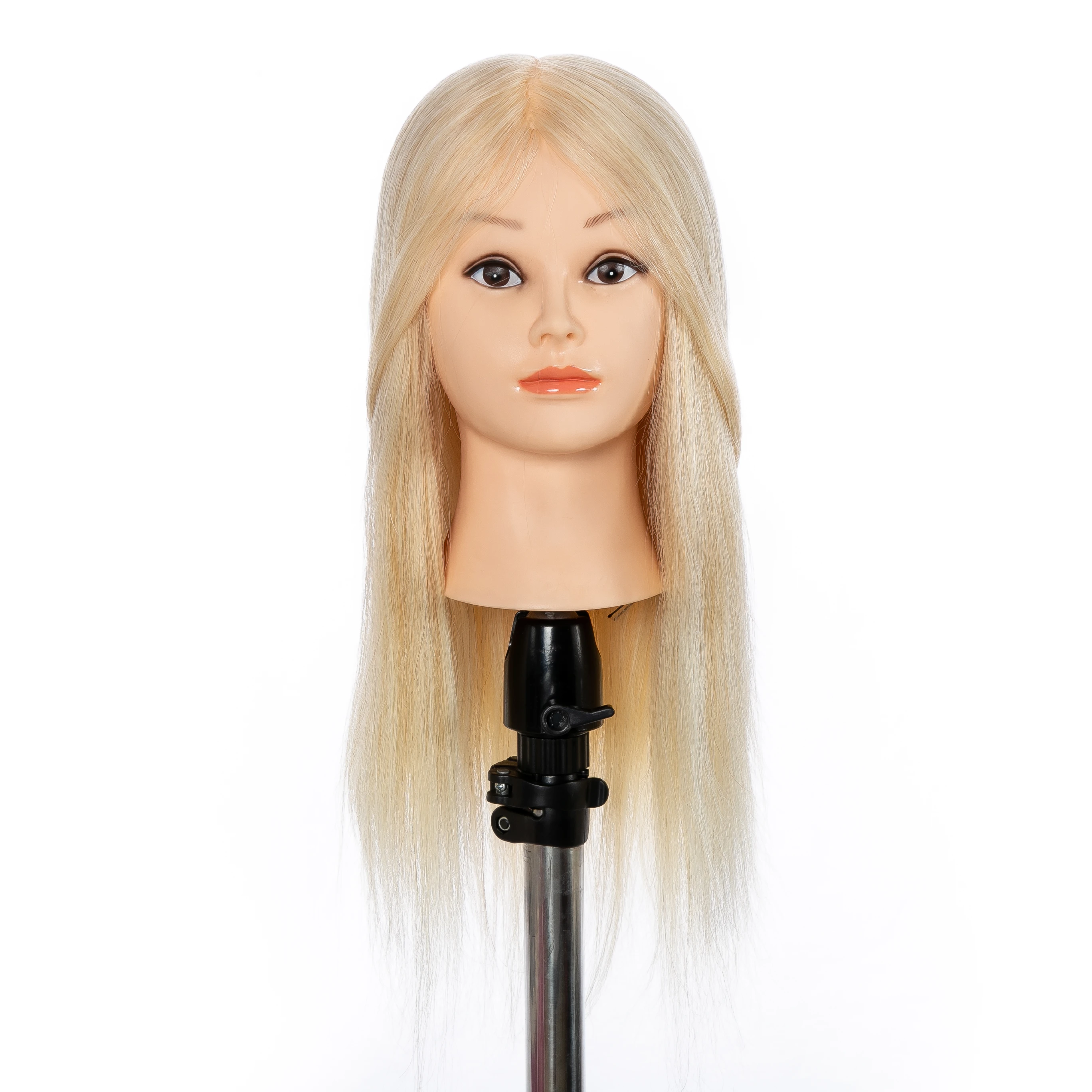 First Beauty  hair Head remy training  natural black raw cuticle aligned hair training doll  head display