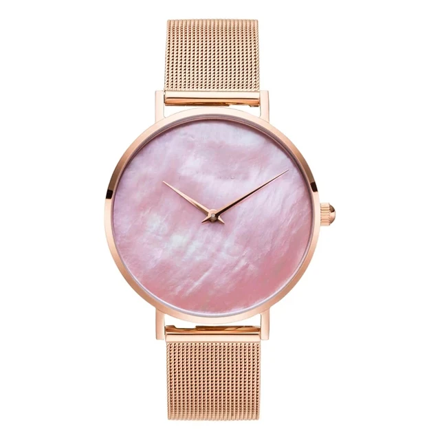 2021 wholesale 36mm high quality mother of pearl watch dial branded designer women seashell watch