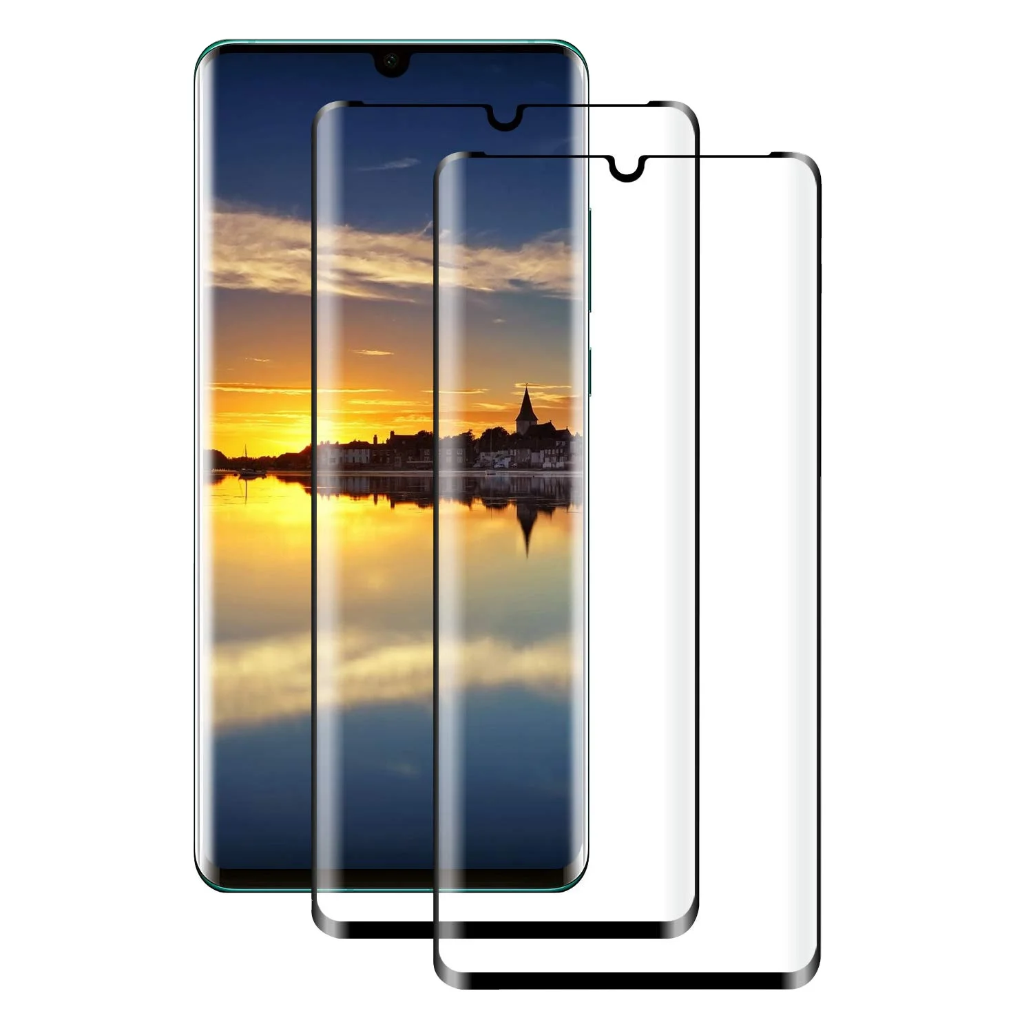 Full Protection 3D Curved Full Glue Front Screen Protector Glass for Huawei P30 Pro