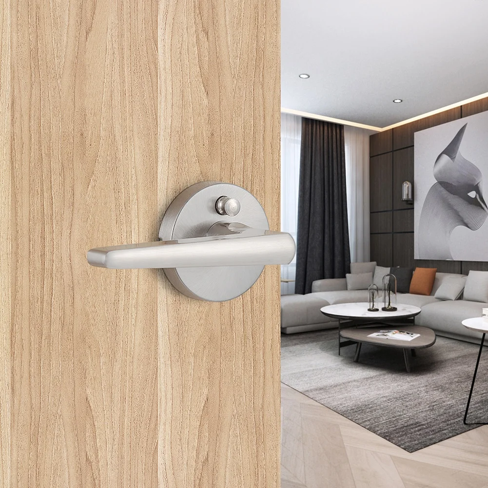 MAXAL 2023 Quick Release Handle Lock Toilet/Bathroom/Passage Door Handle Lever Lock For Indoor Door Lock Handle Lock Set
