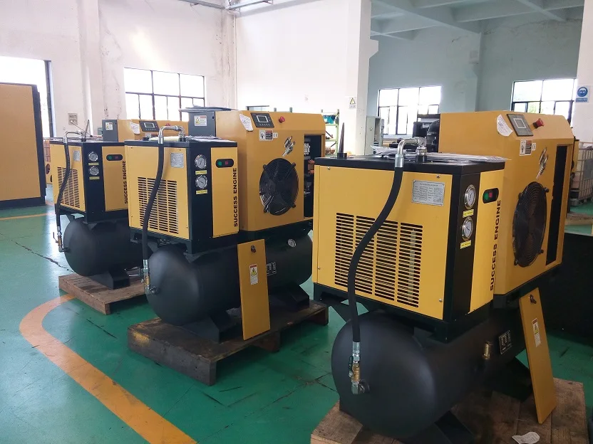 
SUCCESS ENGINE MINI Integrated Package Screw Air Compressor with tank dryer and filter 5.5KW 7.5HP 7bar 
