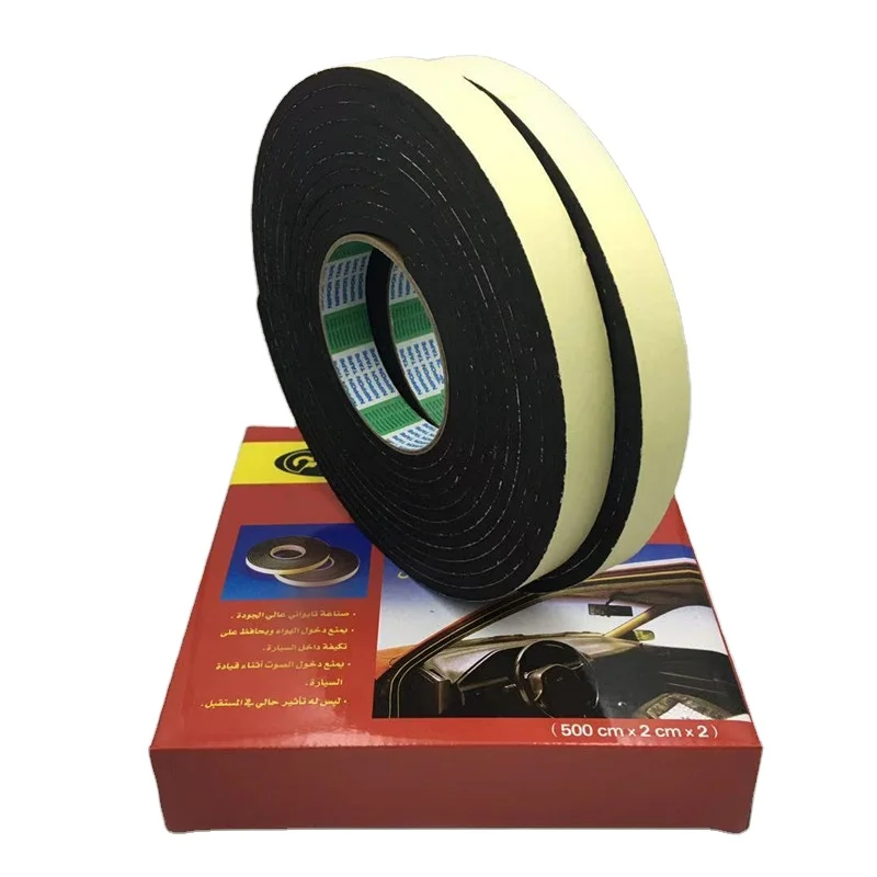 New EVA Single Sided Adhesive Tape Foam Sponge Waterproof Weather Stripping car Window Door Seal Strip