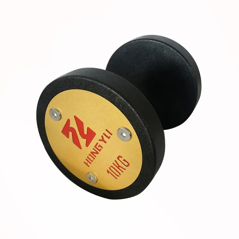 Factory cheap price 2.5kg to 100kg gold dumbell set customized logo chrome steel dumbbells free weights
