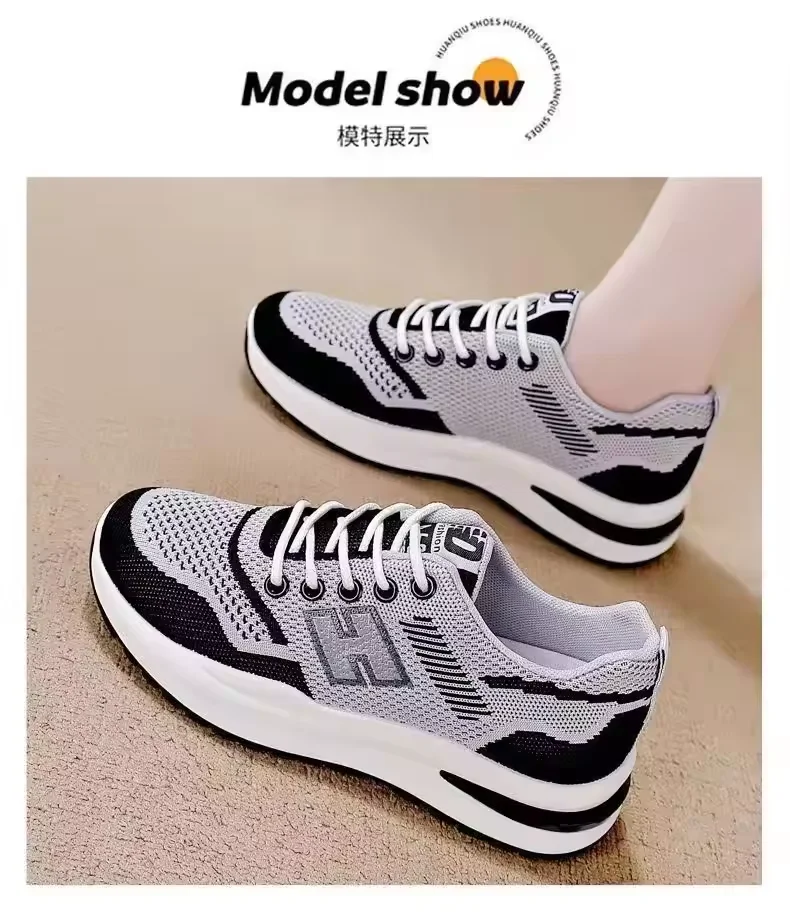 KUNTAI fashionable breathable shoes for women high quality sports running sneakers factory supplier