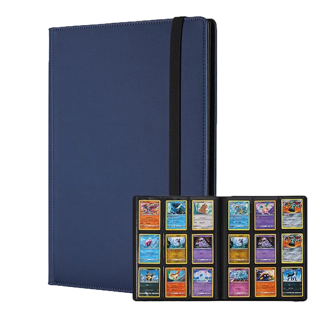 432 Pockets Trading Card Binder Premium PU 9 Pocket Card Collection Album Folder Binder for MTG, TCG, Sports Cards