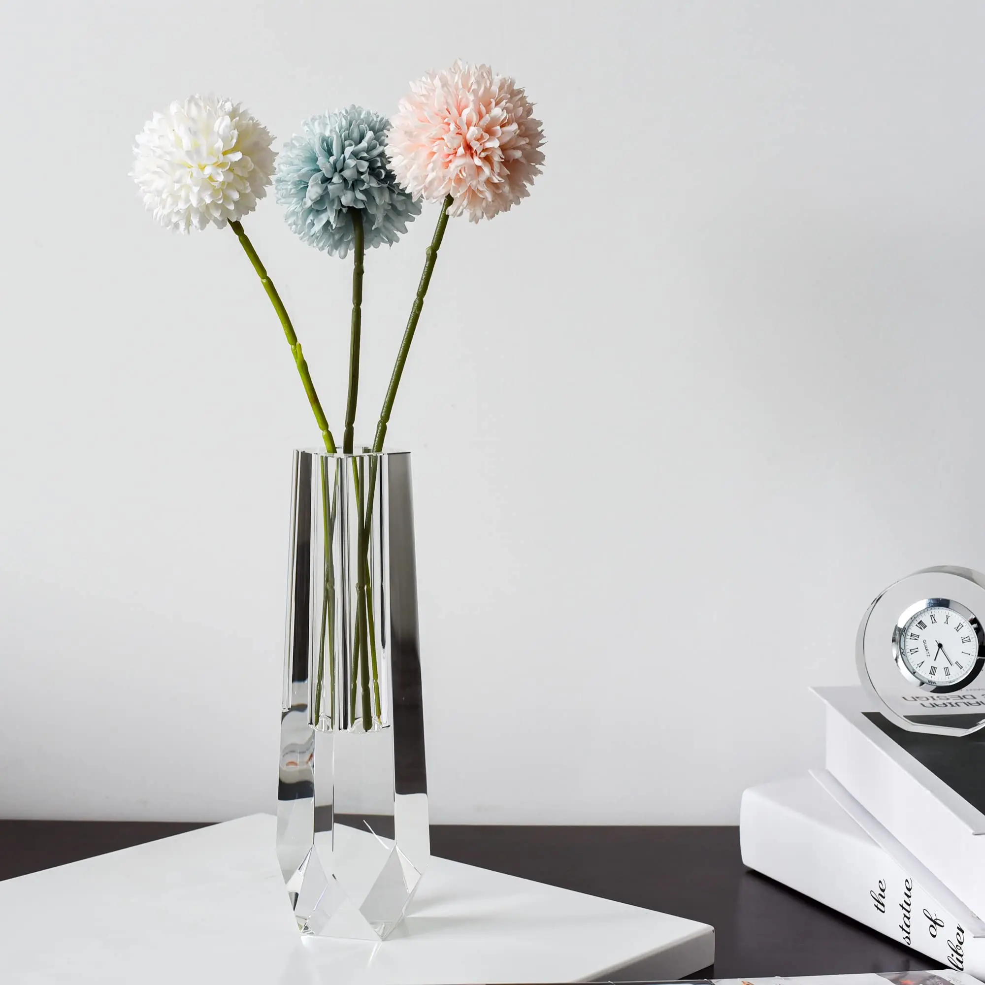 Акриловая хрустальная ваза для цветов домашний декор свадьба или подарок-8 3 дюймов роскошь домашней свадьбы подарка