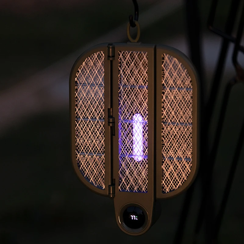 ODM/OEM Smart Home Electric Mosquito Swatter Outdoor Home Smart Folding Large Capacity Battery Smart Mosquito Electric Lamp