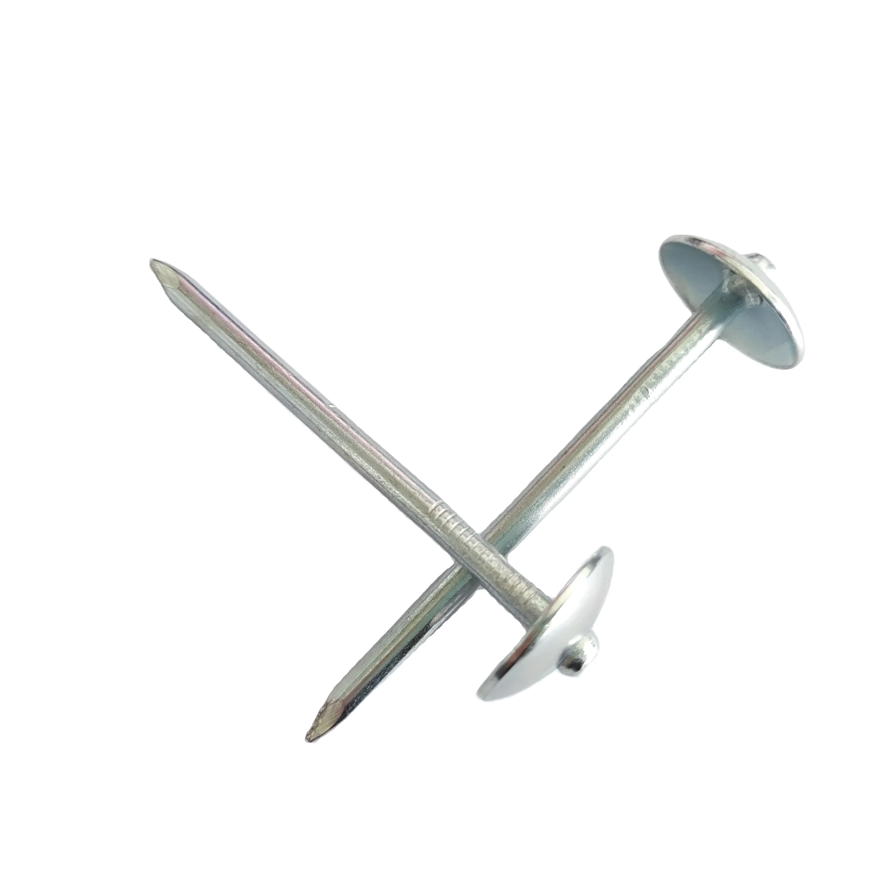 Umbrella Head Corrugated Nails Galvanized Twisted Shank Roofing Nails