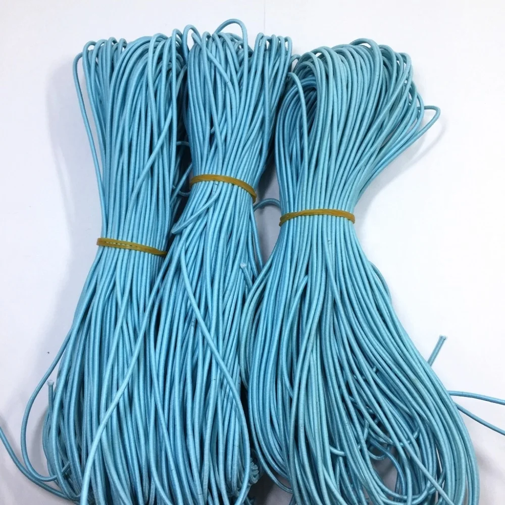 Custom colored polyester 3mm stretchy cord braided round