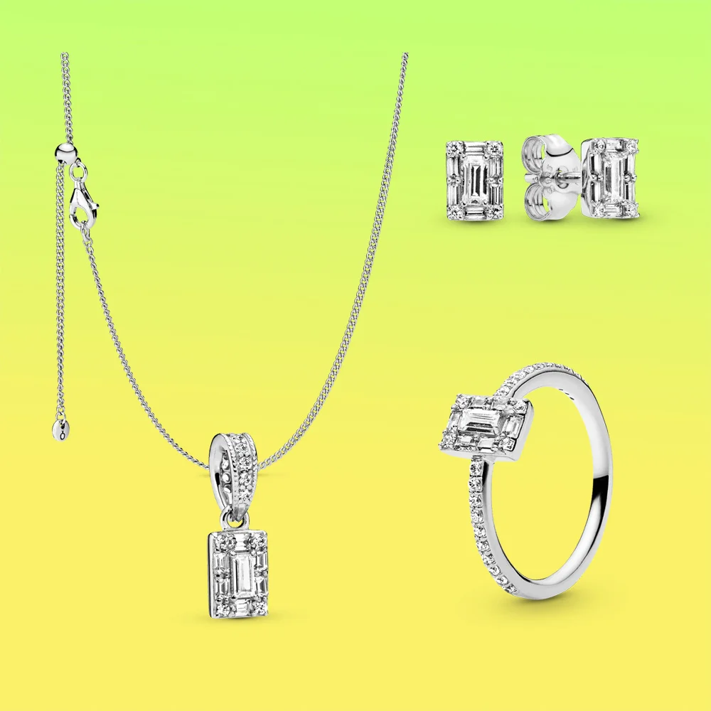 Wong Rain 925 Sterling Silver ring Asscher Cut Created Moissanite Ruby Gemstone Wedding Simple Studs Earrings Fine Jewelry sets