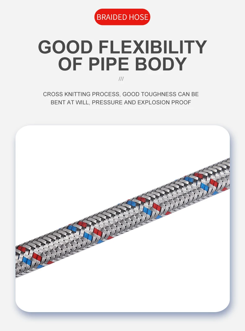 Wholesale Stainless Steel Hose Reel Stainless Steel Braided Lpg Hose Plumbing Stainless Steel Metal Hose For Water machine