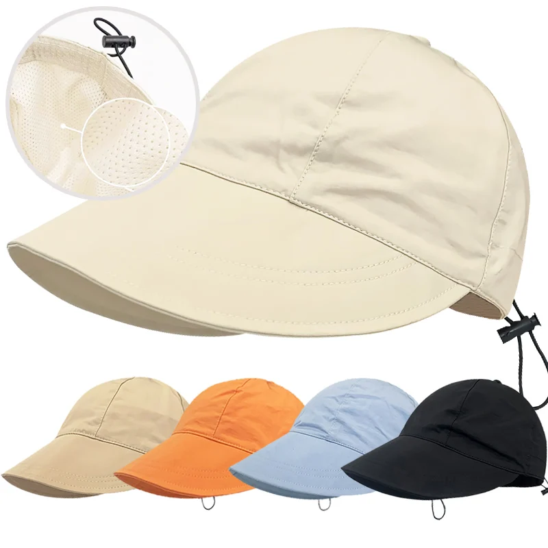 Shopify Sourcing Agent 2024 Portable Foldable Wide Brim Sun Protection Hat Summer Fisherman Women Cap
