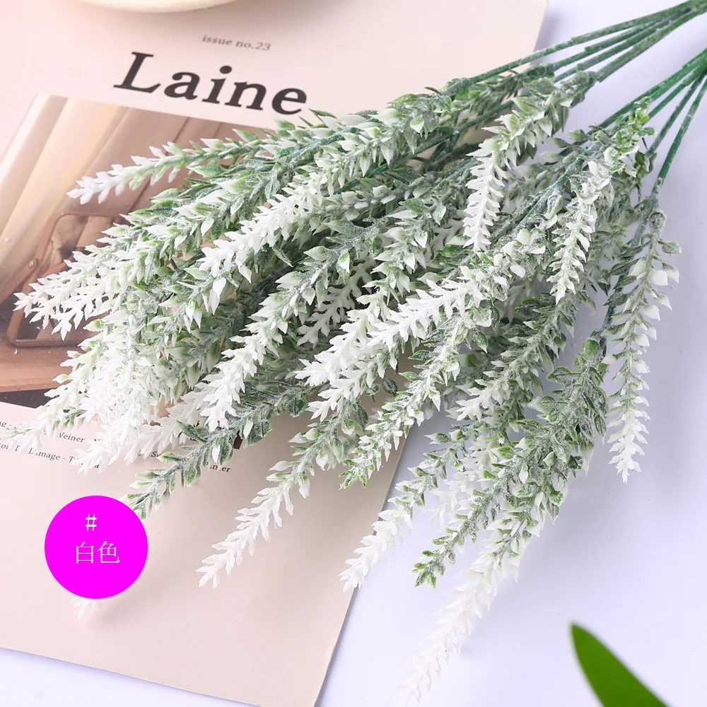 Hot sale flower lavender flowers decorative artificial plastic flower bouquet lavender plant