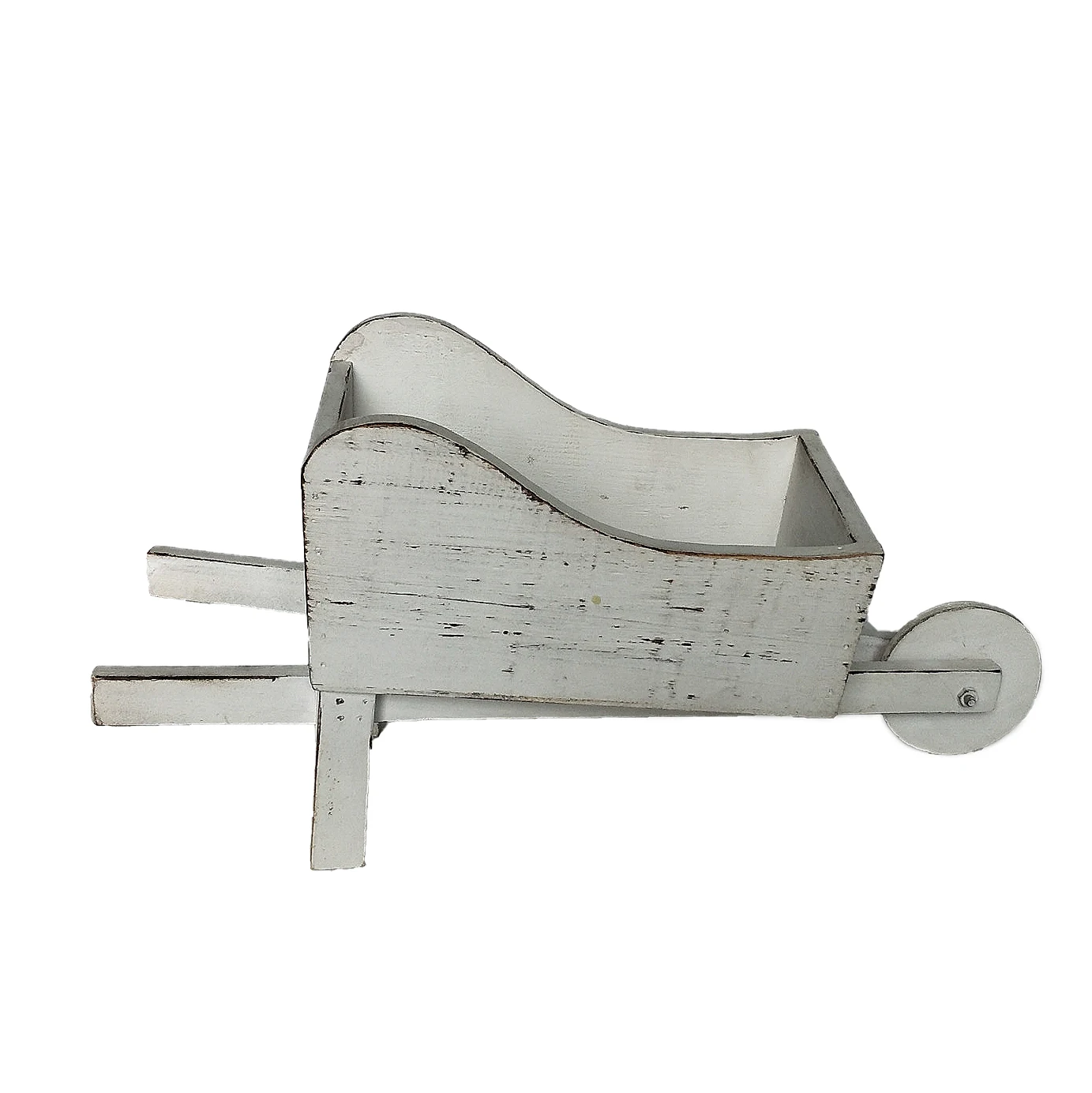 Garden Plant Planter Wooden Wagon Planter Wheelbarrow Decoration for Indoor Outdoor