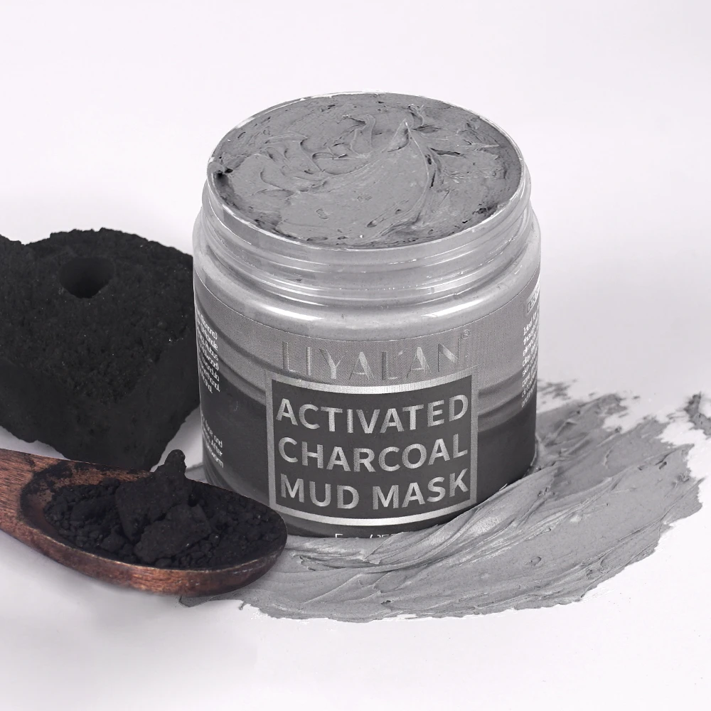 Private Label Vegan Black Facial Mask Natural Oil Control Detox Charcoal Clay Mask