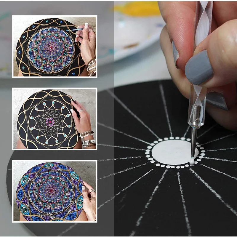 High quality art painting materials mandala dotting tools,custom set de ropa de cama mandala