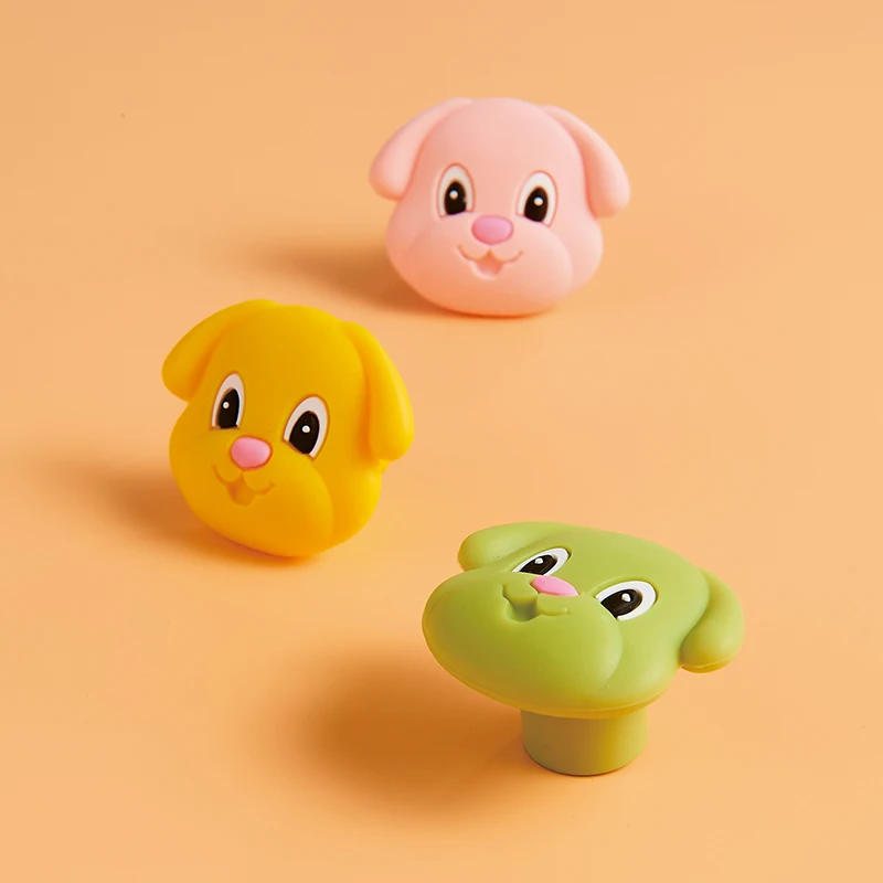 Customized Logo Pair Cute Children Wardrobe Drawer Handles Knobs Drawer Handles For Kids