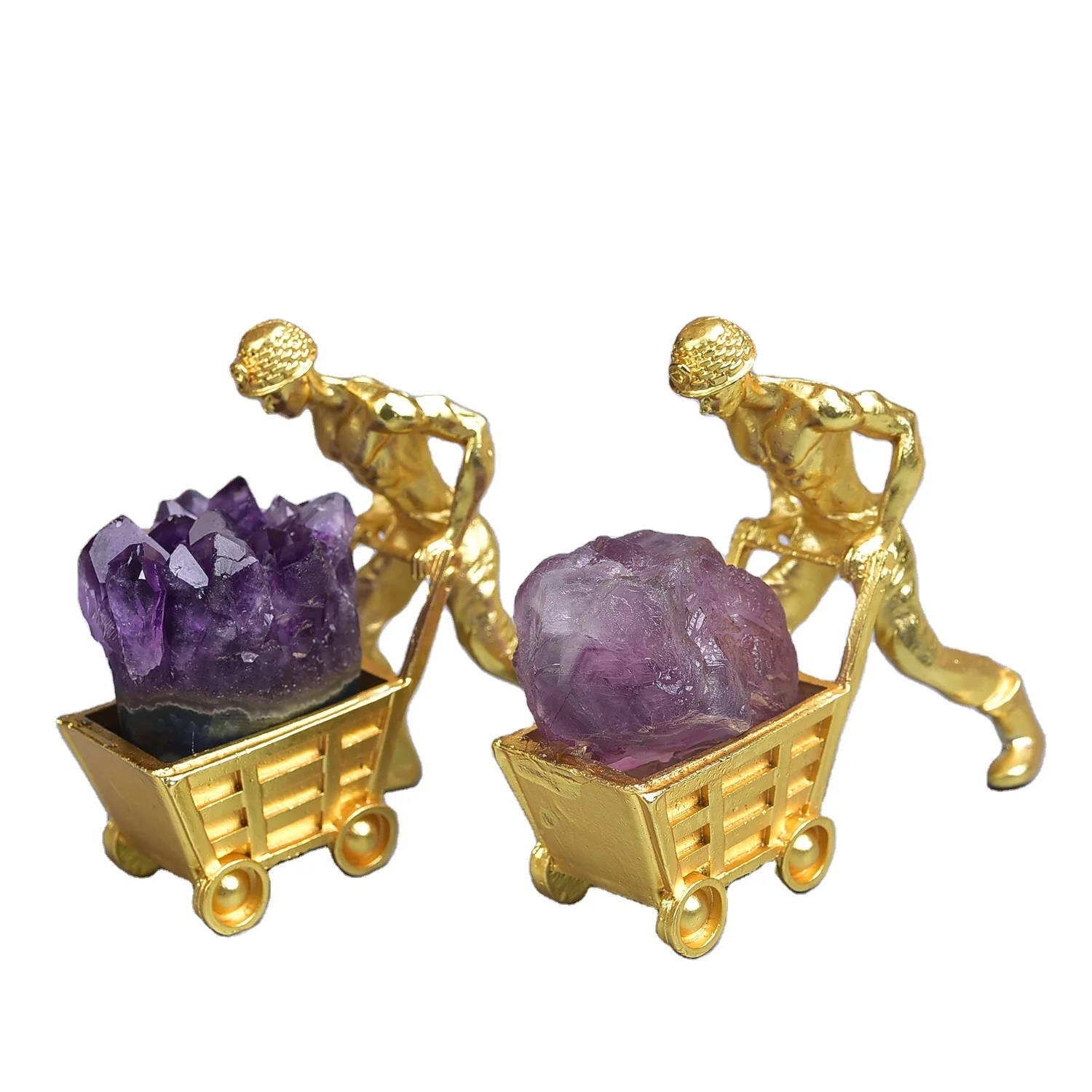 Wholesale Ornaments Home Decoration Souvenirs Gift Crystal Tumbled Stone Customized Feng Shui Mascot MOSAIC Pearl Feng Shui Tree