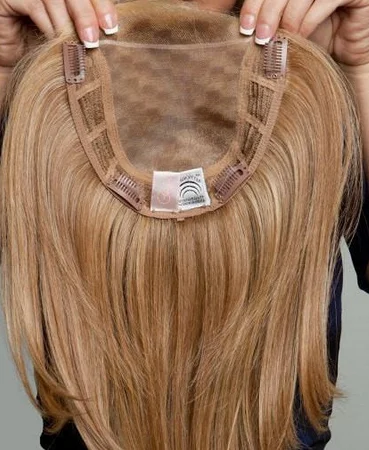 Factory Direct Luxury Quality White Woman Human Hair Pieces Jewish Hair Topper