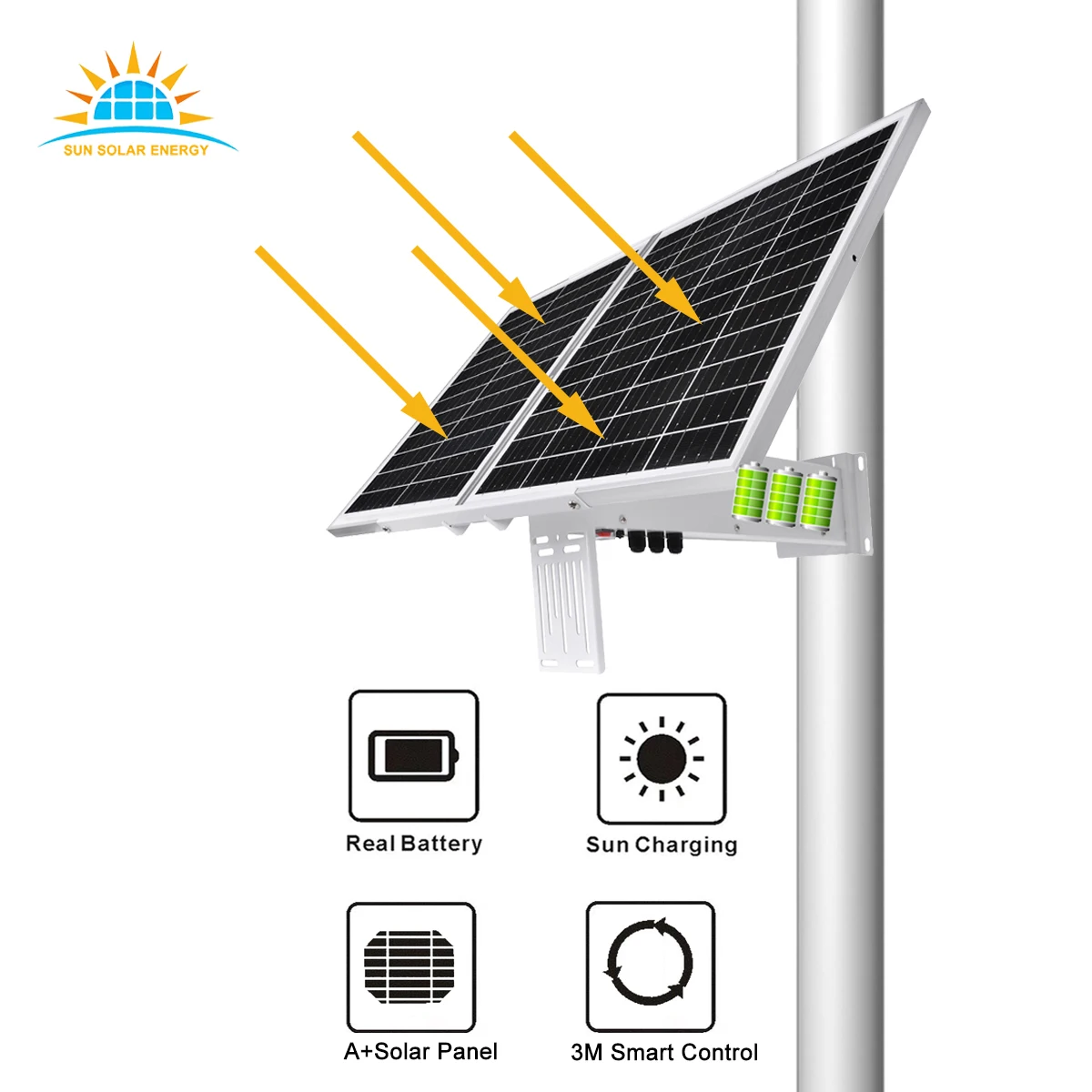 Big Power Solar Panel Kit 60W 30AH solar security camera Battery Power Generator 12V 48V Solar Energy system for loT sensor