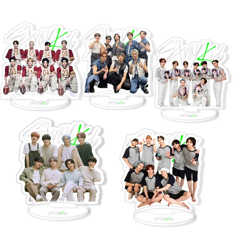 KPOP Stray Kids 5-STAR Acrylic Stand Figure Double Sides Desket Decoration Bangchan Changbin Felix Hyunjin Leeknow Han Fans Gift