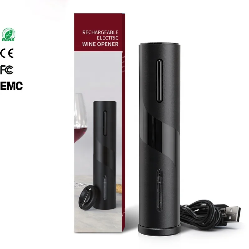 Luxury USB C Rechargeable Wine Opener Set Wine Corkscrew Opener Electric Wine Opener