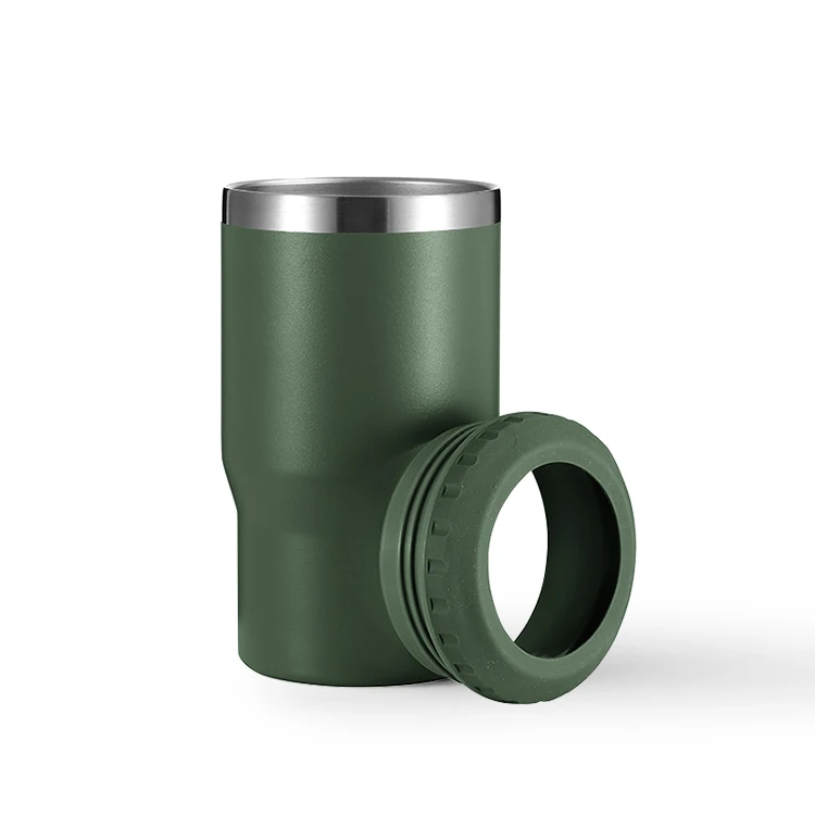 4 in 1 new product Portable Sublimation Custom Logo Insulated Stainless Steel Beer Can Cooler