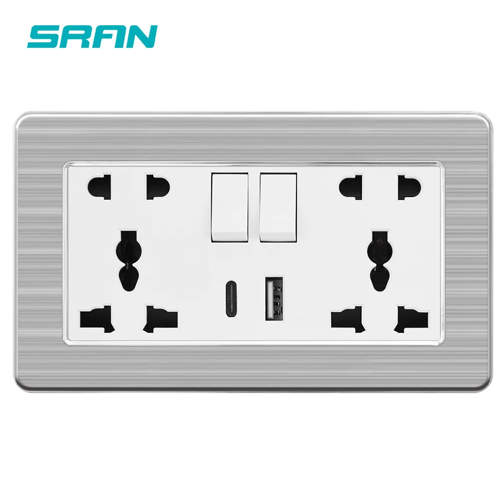 Universal Multi-function Design Electrical Light Switch Buttons and Outlet Socket
