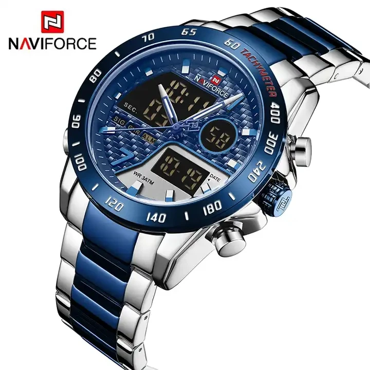OEM NAVIFORCE 9171 Men Digital Watch Sport  Hot sale Mens Quartz Wristwatch Male Waterproof Clock Watches Relogio Masculino